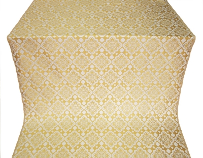 Souzdal silk (rayon brocade) (white/gold)