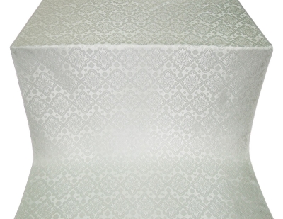 Souzdal silk (rayon brocade) (white/silver)