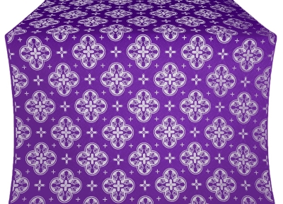 Kostroma silk (rayon brocade) (violet/silver)