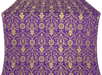 Prestol silk (rayon brocade) (violet/gold)