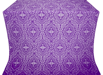 Don silk (rayon brocade) (violet/silver)