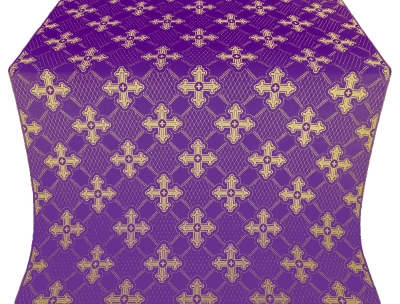 Podolsk silk (rayon brocade) (violet/gold)