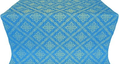 Simeonov silk (rayon brocade) (blue/gold)
