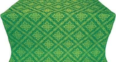Simeonov silk (rayon brocade) (green/gold)