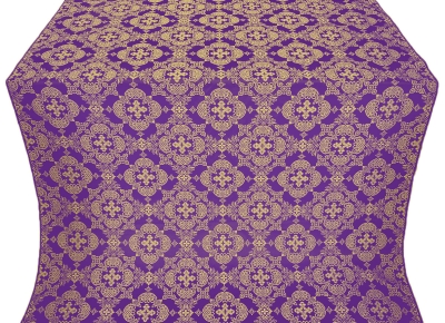 Kolomna posad silk (rayon brocade) (violet/gold)