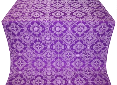 Kolomna posad silk (rayon brocade) (violet/silver)