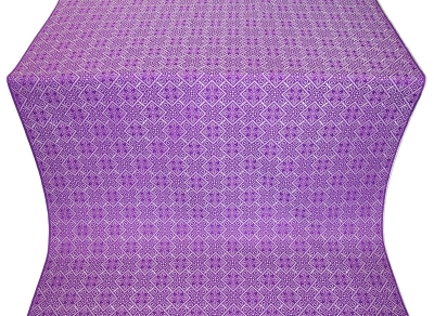 Stone Flower silk (rayon brocade) (violet/silver)