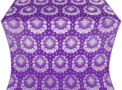 Nativity Star metallic brocade (violet/silver)