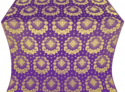 Nativity Star silk (rayon brocade) (violet/gold)