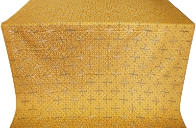 Jerusalem Cross silk (rayon brocade) (yellow/gold)