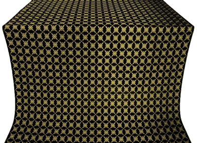 Snowflake silk (rayon brocade) (black/gold)