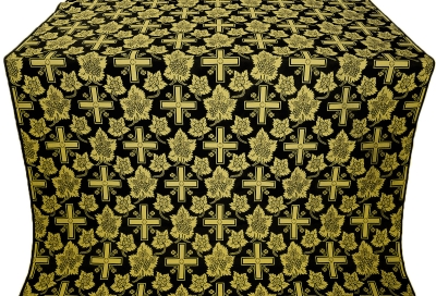 Ajur Cross silk (rayon brocade) (black/gold)
