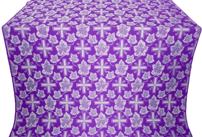 Ajur Cross silk (rayon brocade) (violet/silver)