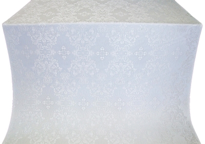 Sloutsk metallic brocade (white/silver)