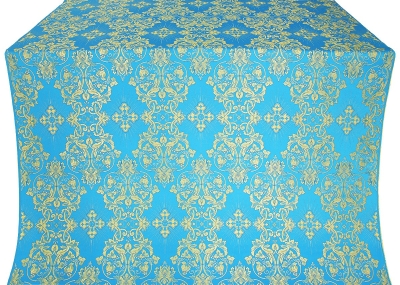 Sloutsk silk (rayon brocade) (blue/gold)