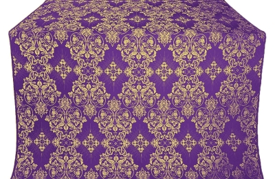 Sloutsk silk (rayon brocade) (violet/gold)