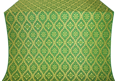 Byzantine metallic brocade (green/gold)