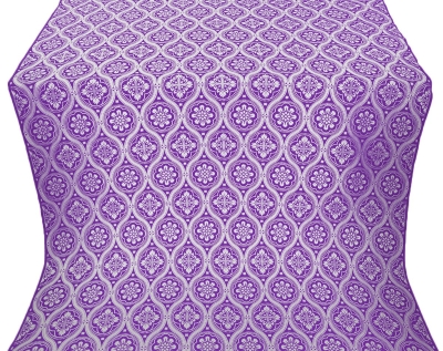 Byzantine metallic brocade (violet/silver)