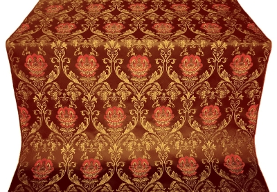 Pavlov Rose silk (rayon brocade) (claret/gold)