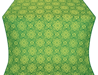 Vilno silk (rayon brocade) (green/gold)