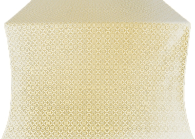 Elets silk (rayon brocade) (white/gold)