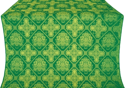 Donetsk silk (rayon brocade) (green/gold)