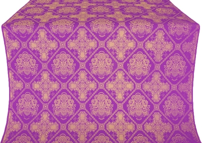 Donetsk silk (rayon brocade) (violet/gold)