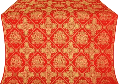 Donetsk silk (rayon brocade) (red/gold)