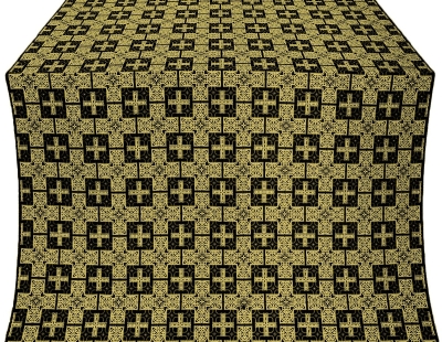 Czar's silk (rayon brocade) (black/gold)