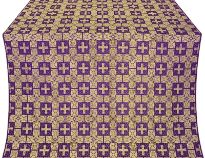 Czar's silk (rayon brocade) (violet/gold)