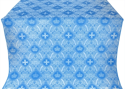 Kingdom metallic brocade (blue/silver)