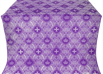 Kingdom metallic brocade (violet/silver)