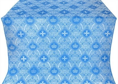 Kingdom silk (rayon brocade) (blue/silver)