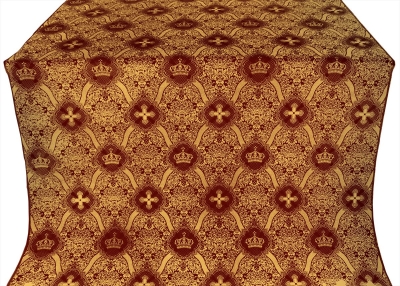 Kingdom silk (rayon brocade) (claret/gold)