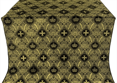 Kingdom silk (rayon brocade) (black/gold)