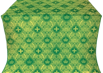 Kingdom silk (rayon brocade) (green/gold)