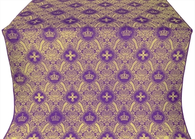 Kingdom silk (rayon brocade) (violet/gold)