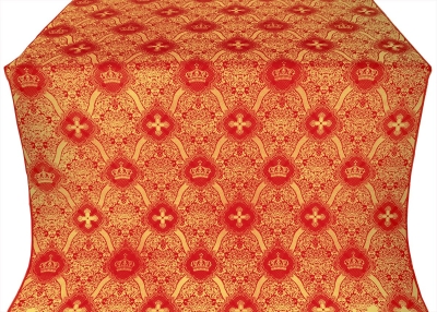 Kingdom silk (rayon brocade) (red/gold)