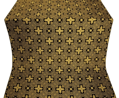 Ancient Byzantium metallic brocade (black/gold)