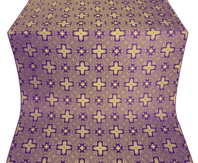 Ancient Byzantium silk (rayon brocade) (violet/gold)