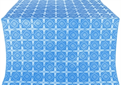 Ryazan metallic brocade (blue/silver)