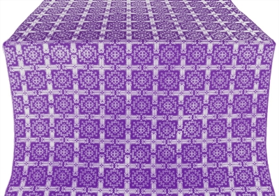 Ryazan metallic brocade (violet/silver)