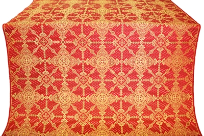 Ouglich silk (rayon brocade) (red/gold)