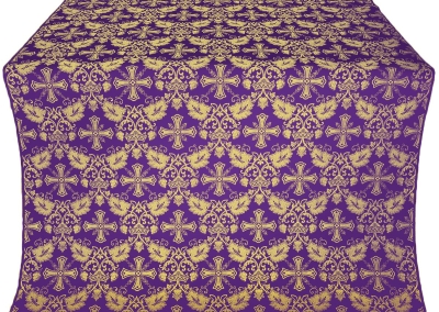 Koursk silk (rayon brocade) (violet/gold)
