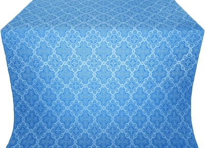 Kazan' metallic brocade (blue/silver)