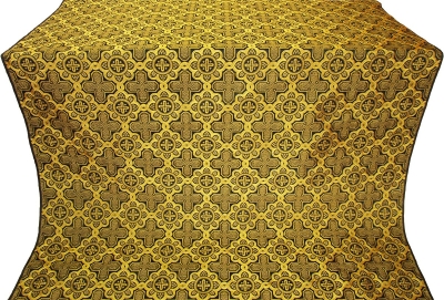 Kazan' silk (rayon brocade) (black/gold)