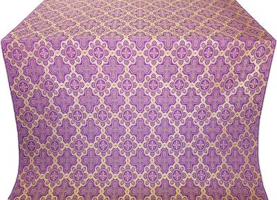 Kazan' silk (rayon brocade) (violet/gold)