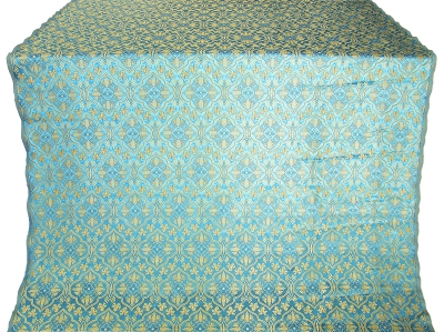 Arkhangelsk silk (rayon brocade) (blue/gold)