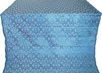 Arkhangelsk silk (rayon brocade) (blue/silver)