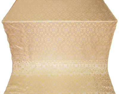 Arkhangelsk silk (rayon brocade) (white/gold)